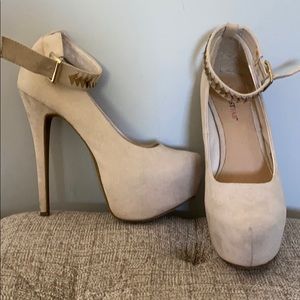 Cream heels